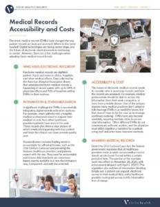 Medical Records Accessibility and Costs