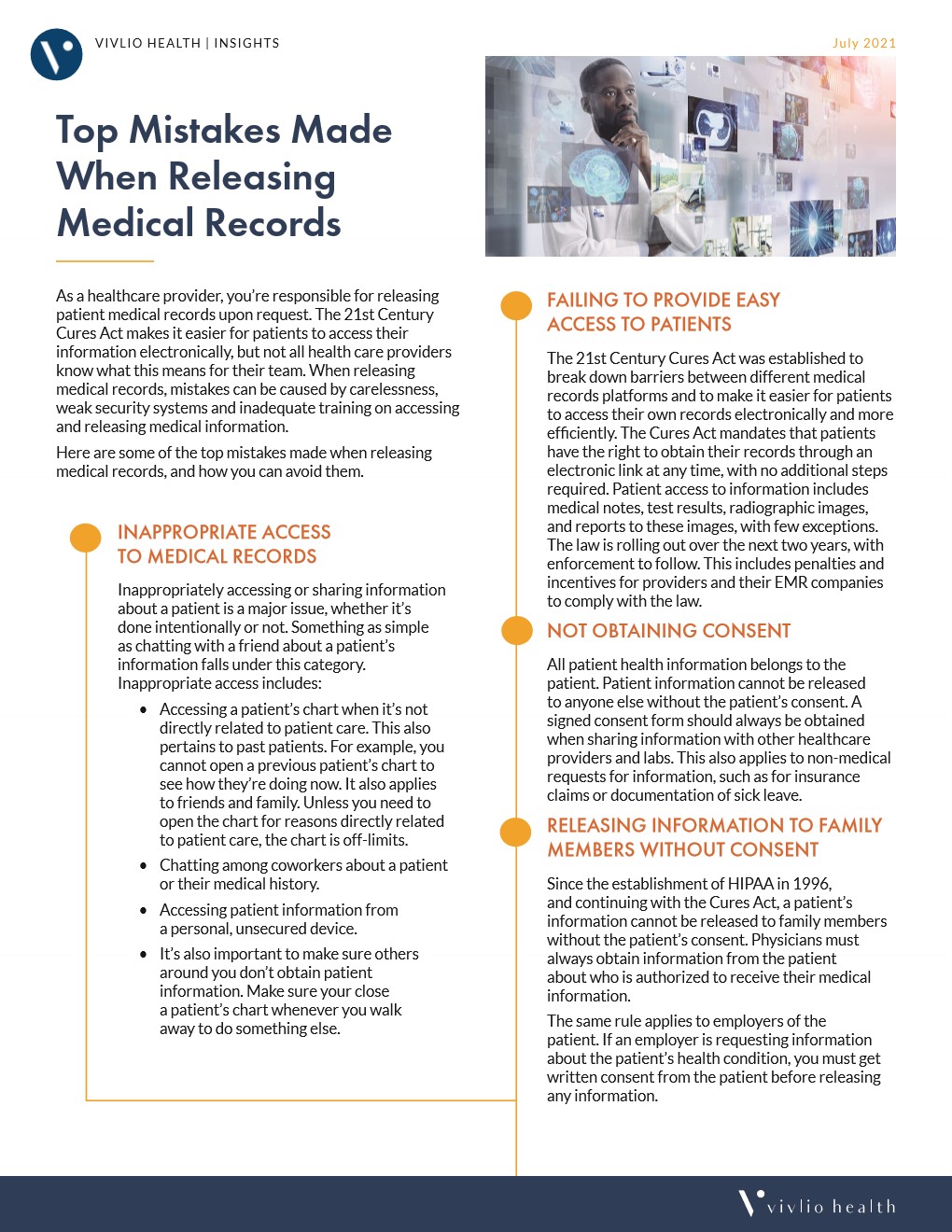 Top Mistakes Made When Releasing Medical Records Vivlio Health