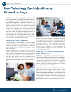 Article How Technology Can Help Minimize Referral Leakage